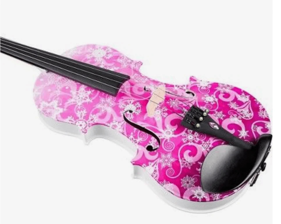 Snowflake Fuchsia Sparkle Violin Outfit - Rozanna's Violins