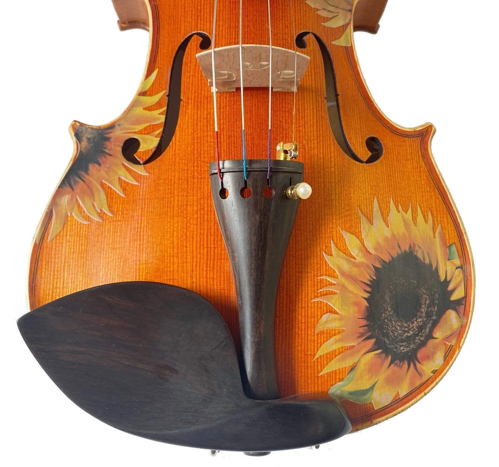 Sunflower Signature Violin Outfit | Upgraded Tonewoods & Pearl Fine Tuners - Rozanna's Violins