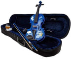Twinkle Star Blue Violin Outfit | Crystal Fine Tuners & Brazilwood Bow - Rozanna's Violins